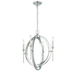 Rondure 4-LIGHT Polished Nickel Chandelier By World Imports. Fixed Price $134.99.
