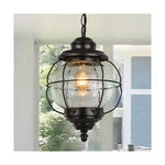 Laluz Outdoor Pendant Lights, Farmhouse Ceiling Hanging Porch Fixture Blac.... Fixed Price $122.02.
