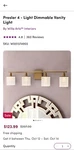 Willa Arlo Presley 4 Light Dimmable Crystal Gold Vanity New In Box. Fixed Price $100.00.