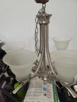 Home Decorators Collection 6-LIGHT Chrome Crystal Chandelier R2 7473. Fixed Price $70.00.