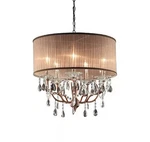 25-INCH Rosie Copper Finished And Crystal Ceiling Lamp OK5126H. Fixed Price $194.95.