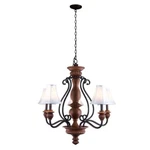 Elysia Collection 5-LIGHT Antiqued Gold Chandelier By World Imports. Fixed Price $98.99.