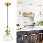 Pendant Lights Kitchen Island, 7.5" Farmhouse Lighting With Clear See.... Fixed Price $87.82.