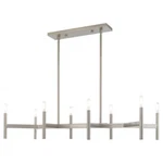 Livex Copenhagen Light Linear Chandelier, Brushed Nickel 51178-91. Fixed Price $579.96.