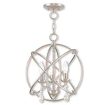 Livex Lighting 40904-91 Aria Mini Chandelier Brushed Nickel. Fixed Price $186.97.