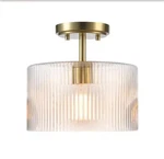 Globe Electric Suzie 1-LIGHT 10" Matte Brass Semi-flush Mount Ceiling. Fixed Price $57.99.