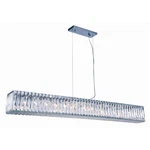 Large Crystal Chandelier Chrome Kitchen Island Dining Room 14 Light Fixture 60". Fixed Price $2051.29.