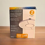 2-PACK 5-PANEL Led Garage Light 8000 Lumens Cct Selectable Color New. Fixed Price $23.99.