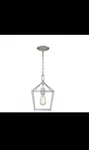 Home Decorators Weyburn 1-LIGHT Chrome Mini Pendant W/ Caged Metal Shade. Fixed Price $13.99.