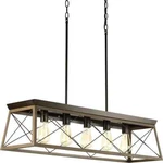 Progress Lighting 5-LIGHT Antique Bronze Farmhouse Island Chandelier. Fixed Price $99.99.