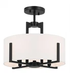 Kichler 52591 Malen 4 Light 16"W Semi-flush Drum Ceiling Fixture Black. Fixed Price $275.99.
