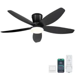 Surtime 42" Ceiling Fans With Lights-low Profile 42IN, Black. Fixed Price $66.58.