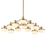 Uttermost Wedge 12 Lt Led Brass Chandelier - 21408. Fixed Price $1826.40.