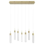 Avenue Original Glacier 7LT 130" Pendant, Brass/snow HF1900-7-GL-BB-SNW. Fixed Price $1239.00.