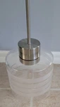 Progress Lighting Large Pendant Etched Glass Brushed Nickle Farmhouse 39 1/2 In.. Fixed Price $69.99.