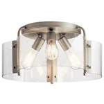 Kichler Light Semi Flush, Brushed Nickel - 42955NI. Fixed Price $324.99.