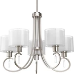 Progress Lighting P4696 Nickel Invite 5-LIGHT 25"W Chandelier. Fixed Price $281.24.
