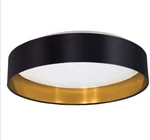 Eglo 31622A Maserlo 16"W Light Round Led Flush Mount Ceiling - Gold "new". Fixed Price $120.00.