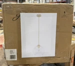 Xidane 1-LIGHT Alturas Gold Crystal Pendant With Clear Glass Shades. Fixed Price $158.40.