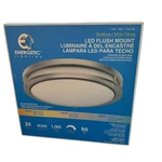 Energetic Lighting 14" Led Flush Mount Fixture, Brushed Nickel New. Fixed Price $53.98.