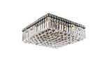 Elegant Lighting V2032F16/RC Maxime 16"W Flush Mount - Black. Fixed Price $175.56.