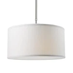 Z-lite 171-16-C Albion 3 Light 16"W Linen Fabric Drum Shade White. Fixed Price $169.14.