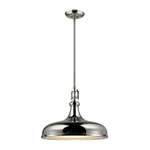Elk Lighting Rutherford Pendant Ceiling #57032/1 Polished Nickel. Fixed Price $74.99.