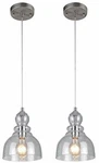Westinghouse 1-LIGHT Mini Pendant Clear Seeded Glass, Brushed Nickel FINISH-2 Pk. Fixed Price $82.27.