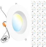 Sunco Lighting 24 Pack 5/6" Led Can 2700K/5000K Retrofit Recessed Dimmable. Fixed Price $104.56.