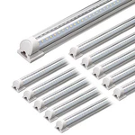 Barrina Led Shop Light, 4FT 40W 5500LM 5000K Daylight White, V Shape, Clear C.... Fixed Price $181.11.