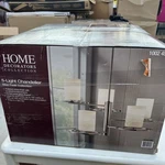Silas Peak 5-LIGHT Polished Nickel Brushed Chandelier By Home D. C.. Fixed Price $99.99.