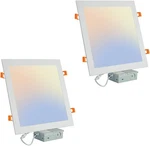 11" Led Recessed Lights 24W 3CCT Dimmable 2160LM Slim Canless Pack. Fixed Price $83.99.