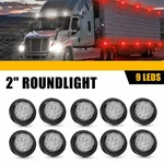 10X 2" 12V Marker Lights Truck Led Trailer Round Side Bullet White Grommet. Fixed Price $25.64.