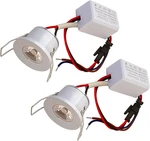 2PACK 1W Mini Spotlights Indoor Recessed Ceiling Showcase Display White. Fixed Price $21.82.