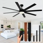 Conciseer Modern 72 Inch Ceiling Fans With Lights And Remote, Dual Color 8 Bl.... Fixed Price $169.80.