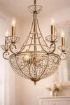 Elk Elizabethan Crystal Chandelier Model 5967/6+4. Fixed Price $359.07.