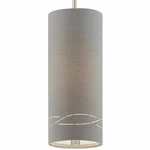 Philips Forecast Pendant FB0004836 Silver Laser Cut Fabric Shade Satin Nickel. Fixed Price $49.50.