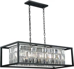 Vaxcel Lighting P0183 Bronze Catana 8-LIGHT Chandelier With Clear Crystal Shade. Fixed Price $494.99.