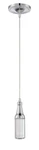 Craftmade Led Chrome Mini Pendant Ceiling Light With Clear/frosted Glass. Fixed Price $59.99.