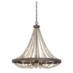 Savoy House Mallory Light Pendant, Fossil Stone 7-7406-5-39. Fixed Price $1297.60.