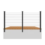 Senmit 36"H X 20FT Stainless Steel Cable Railing Kit (no Handrail Included). Fixed Price $550.00.