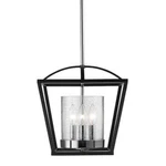 Golden Lighting Mercer 3-LIGHT Black Semi-flush Mount. Fixed Price $38.04.
