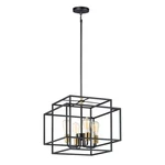 Maxim Lighting Liner 4-LIGHT Pendant, Black/satin Brass 10247BKSBR. Fixed Price $278.80.