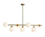 Crossio 7 Light Chandelier Missing 1 Glass Globe. Fixed Price $19.99.