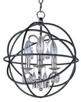Maxim 25140 Anthracite & Polished Nickel Orbit 12"W Crystal Chandelier. Fixed Price $206.40.