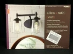 *new* Allen + Roth Vallymede 14.25" 2-LIGHT Aged Bronze Vanity Bar. Fixed Price $44.00.
