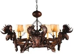Vintage Ann Arbor Moose Lodge Chandelier 8-LIGHT Rustic Decor. Fixed Price $3645.00.