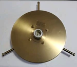 New Troy Lighting Base Only Flush Mount Patina Brass C5114-PBR. Fixed Price $49.99.