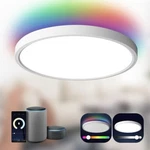 Taloya Smart Ceiling Light Flush Mount Led Wifi, Compatible With Alexa Google. Fixed Price $28.00.