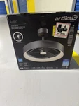 Artika Austin Black Led Ceiling Fan W/ Remote, Light, 3 Blades, Indoor. Fixed Price $115.50.